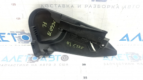 Накладка водительского сиденья боковая Volvo XC60 18-26 черная, 2 части, потерта