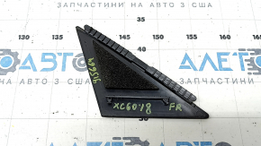 Треугольник заглушка двери внешний передний правый Volvo XC60 18-26 черный глянец, под полировку