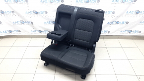 Задний ряд сидений 2 ряд левое Ford Escape MK4 23-26 без airbag, ткань черная, белая строчка, с ремнем и подлокотником