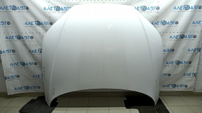 Капот голый Audi A5 F5 17-24 сталь, белый LY9C, сколы, царапины