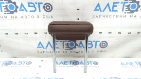 Подголовник 2 ряда центральный Audi A5 F5 18-19 5D кожа коричневая с коричневой строчкой
