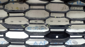 Grilă radiator Audi A5 F5 18-19, negru lucios + ornament negru lucios, crăpături