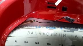 Дверь багажника голая со стеклом VW Tiguan 18-24 тонировка, красный LA3Q, царапины на стекле, вмятина