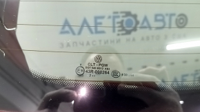 Дверь багажника голая со стеклом VW Tiguan 18-24 тонировка, красный LA3Q, царапины на стекле, вмятина
