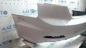 Bara spate nefinisată pentru Audi A5 F5 20-25 S-Line fără senzori de parcare, albă, fără mufă, zgârieturi, suport uzat, rupt