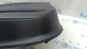 Panou ușă spate stânga pentru VW Tiguan 18-20 negru, cotiera din material textil negru, inserție din plastic, cu mâner, model zgârieturi