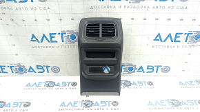 Ornament consolă centrală neagră cu deflector pentru VW Tiguan 18-19, sub brichetă, zgâriat