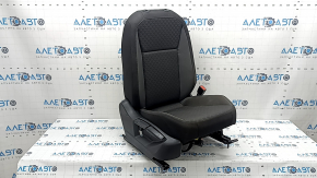 Пассажирское сидение VW Tiguan 18-21 без airbag, ткань черная с серым, под химчистку