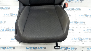 Пассажирское сидение VW Tiguan 18-21 без airbag, ткань черная с серым, под химчистку