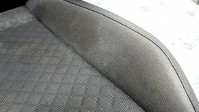 Пассажирское сидение VW Tiguan 18-21 без airbag, ткань черная с серым, под химчистку