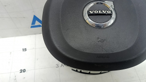 Подушка безопасности airbag в руль водительская Volvo XC90 16-23 черная, царапины