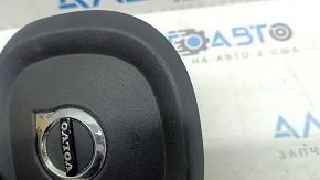 Подушка безопасности airbag в руль водительская Volvo XC90 16-23 черная, царапины