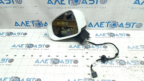 Зеркало боковое левое в сборе Volvo XC90 16-24 10 пинов, поворотник, белое