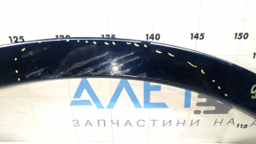 Накладка арки крыла задняя левая Audi Q7 16-19 на кузове под R18-R20, синяя, царапины