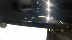 Бампер передний голый Audi Q7 16-19 под 4 парктроника, синий, с отражателями, царапины, сколы, сломаны крепления