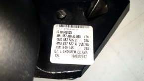Зеркало боковое левое в сборе Audi Q7 16-19 15+4 пинов, подогрев, автоскладывание, поворотник, автозатемнение, камера, BSM, синее