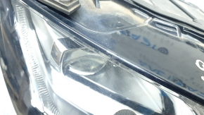 Фара передняя правая в сборе Audi Q7 16-19 LED, под полировку, выгорел LED