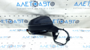 Зеркало боковое правое в сборе Audi Q7 16-19 15+4 пинов, подогрев, автозатемнение, автоскладывание, поворотник, камера, BSM, синее, потерто
