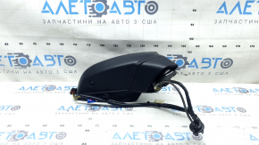 Зеркало боковое правое в сборе Audi Q7 16-19 15+4 пинов, подогрев, автозатемнение, автоскладывание, поворотник, камера, BSM, синее, потерто