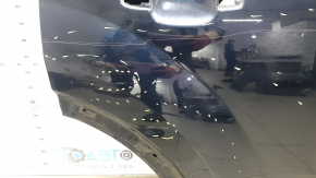 Дверь голая задняя правая Audi Q7 16-26 алюминий, синий LC5M, царапины, вмятины