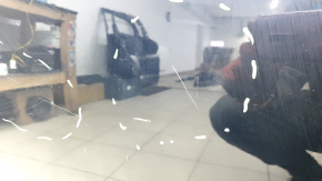 Дверь голая передняя правая Audi Q7 16-19 синий LC5M, царапины, тычка