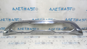 Накладка губы переднего бампера Mercedes W167 GLE 350 450 20-23 хром, надлом крепления, полез хром, тычки, песок