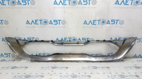 Ornament cromat bară față Mercedes W167 GLE 350 450 20-23, suport rupt, crom decojit, denivelări, nisip
