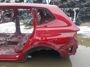 Четверть крыло задняя левая VW Tiguan 18-24 long на кузове, красная, тычка