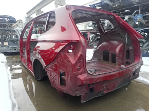 Четверть крыло задняя левая VW Tiguan 18-24 long на кузове, красная, тычка