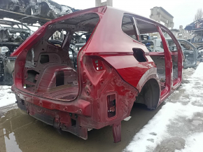 Четверть крыло задняя правая VW Tiguan 18-24 long на кузове, красная, тычка