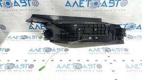 Накладка порога задняя левая внутренняя Volvo XC90 16-23 с подсветкой, черная, царапины