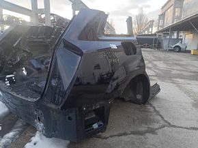 Четверть крыло задняя правая Audi Q7 16-26 на кузове, синяя, царапины, вмятина