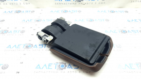 Подлокотник Audi Q7 16-19 кожа коричневая, потерт