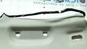 Обшивка потолка Volvo XC90 16-23 под панораму, под 3 ряд, серый, с сетками динамиков и микрофонами, под химчистку, оторваны крепления, окислена фишка