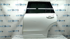 Дверь в сборе задняя левая Volvo XC90 16-26 keyless, тонировка, белый 614, тычка, царапина