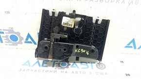 Cutie de buzunar pentru consolă centrală cromată pentru Volvo XC90 16-23, cu ornamente din lemn de mesteacăn și iluminare