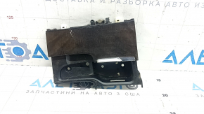 Cutie de buzunar pentru consolă centrală cromată pentru Volvo XC90 16-23, cu ornamente din lemn de mesteacăn și iluminare