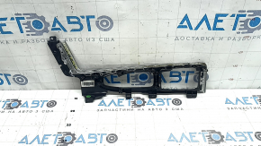 Накладка центральной консоли верхняя Volvo XC90 16-22 T5, T6, черный глянец, царапины, вздутый хром