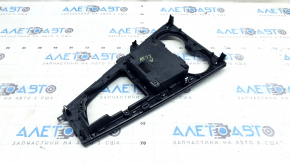 Ornamente consolă centrală Audi A5 F5 18-19, negru abanos, cu suport