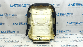 Tapițerie spătar scaun șofer Volvo XC90 16-26, piele neagră, încălzită, curățabilă chimic, cutată