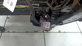 Заднее сиденье левое Volvo XC90 16-23 кожа черная под 3 ряда, замято, царапины