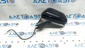 Зеркало боковое левое в сборе Toyota Camry v70 18-24 7 пинов, поворотник, BSM, черное