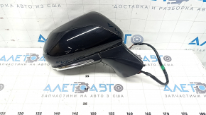 Зеркало боковое правое в сборе Toyota Camry v70 18-24 7 пинов, поворотник BSM, черное