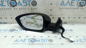 Зеркало боковое левое в сборе Honda Accord 18-22 8 пинов, BSM, подогрев, поворотник, графит, царапины
