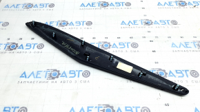 Ornamente consolă centrală Honda Accord 18-22, partea stângă, partea superioară, piele neagră