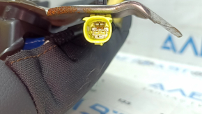 Airbagul pentru scaunul din spate dreapta Toyota Camry v70 18- piele neagră