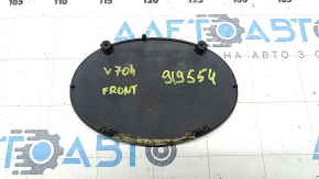 Эмблема решетки радиатора grill Toyota Camry v70 18-20 hybrid под радар, песок, трещины внутри, полез хром