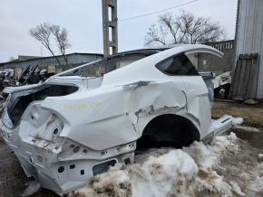 Четверть крыло задняя правая Ford Mustang mk6 15-23 купе, на кузове, белая, вмятины
