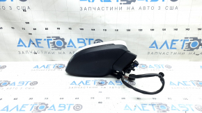Зеркало боковое правое в сборе Audi A4 B9 17-19 15 пинов, поворотник, автозатемнение, под память, BSM, белое, потерто