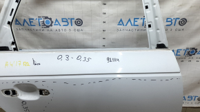 Дверь голая задняя правая Audi A4 B9 17-19 белый LY9C, окрашена 0,3-0,35, вмятина